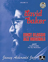 Jamey Aebersold Jazz #10 DAVID BAKER Book with Online Audio cover Thumbnail